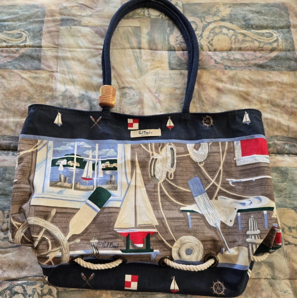 Sun n Sand Nautical Canvas Bag